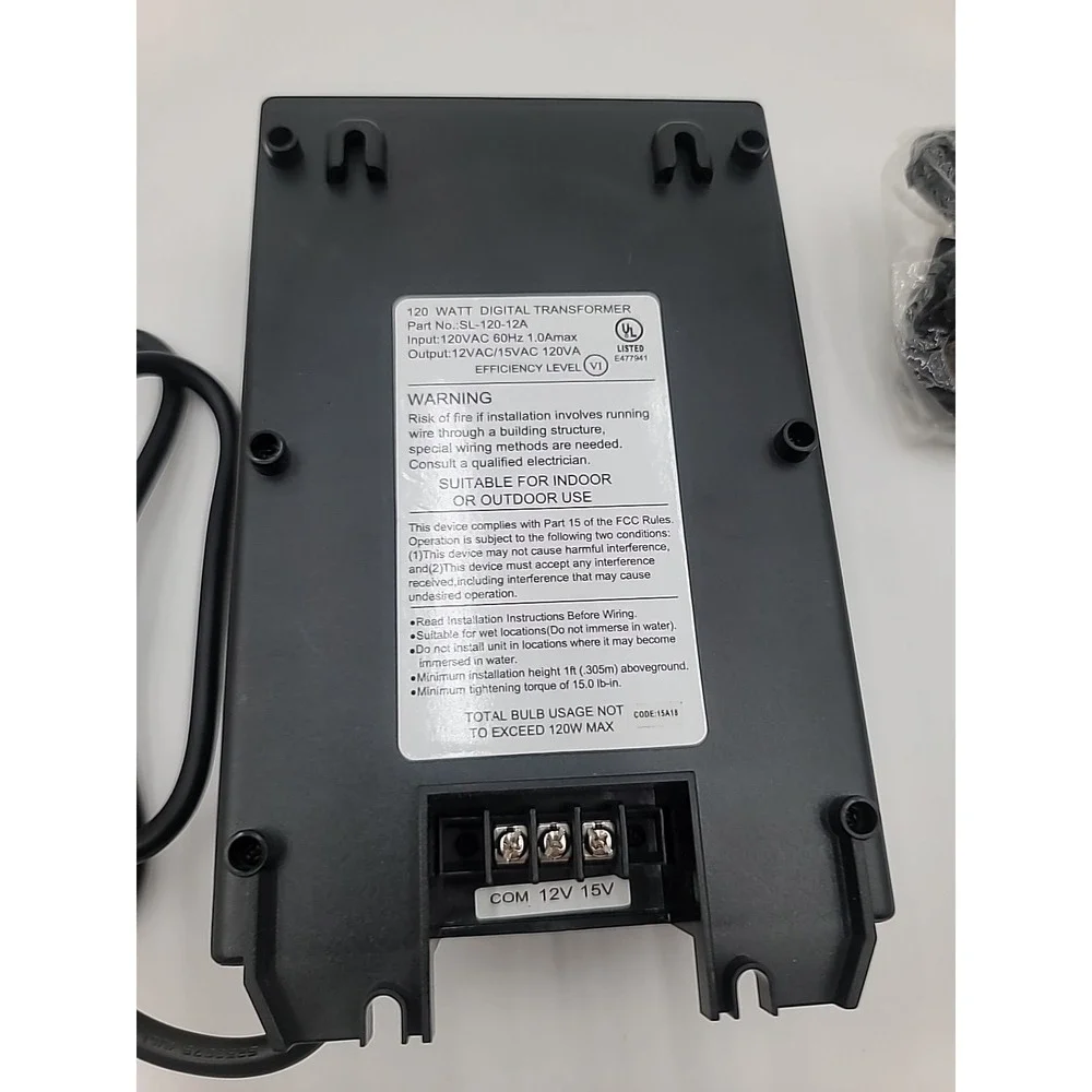 Hampton Bay Low-Voltage 120-Watt Landscape Lighting Transformer - Picture 10 of 10